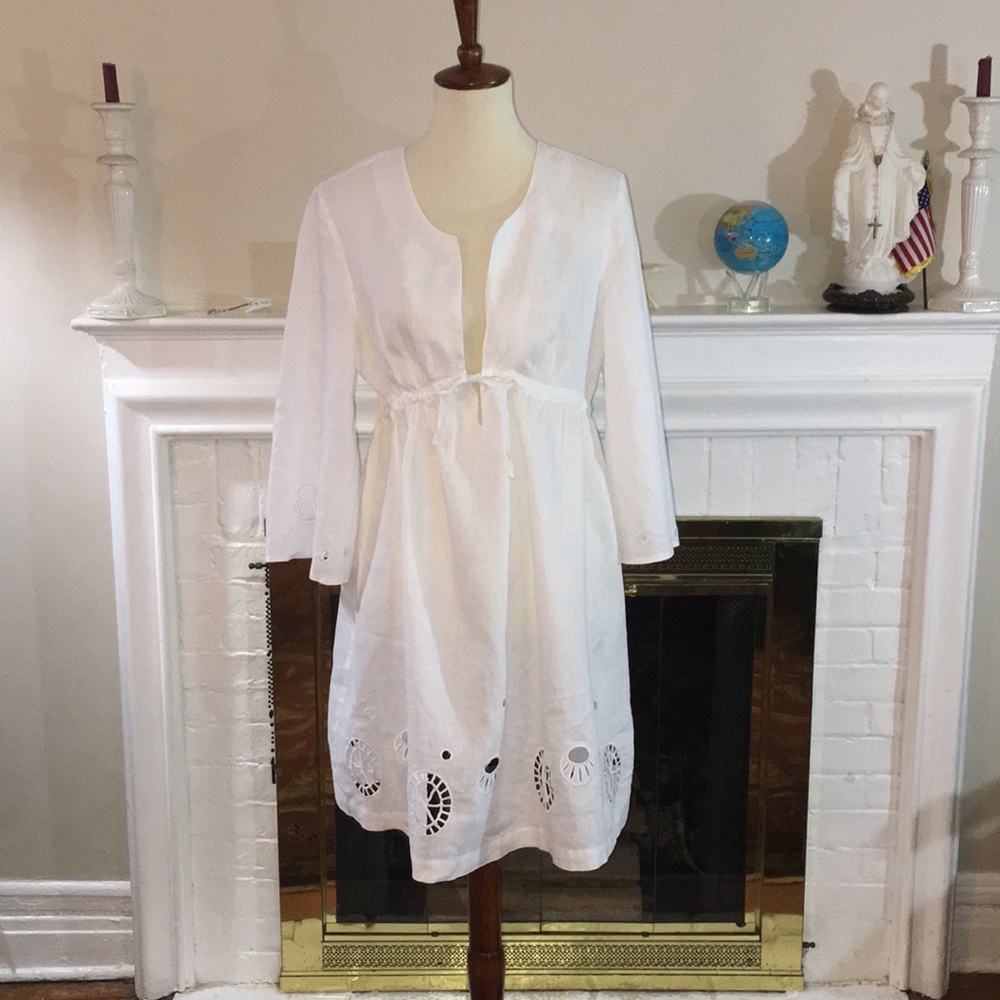 🌹Diana Von Furstenberg KLEIO linen dress Sz L